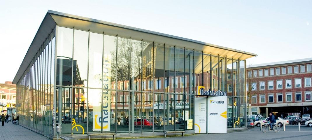 Gebäude der Radstation am HBF Münster